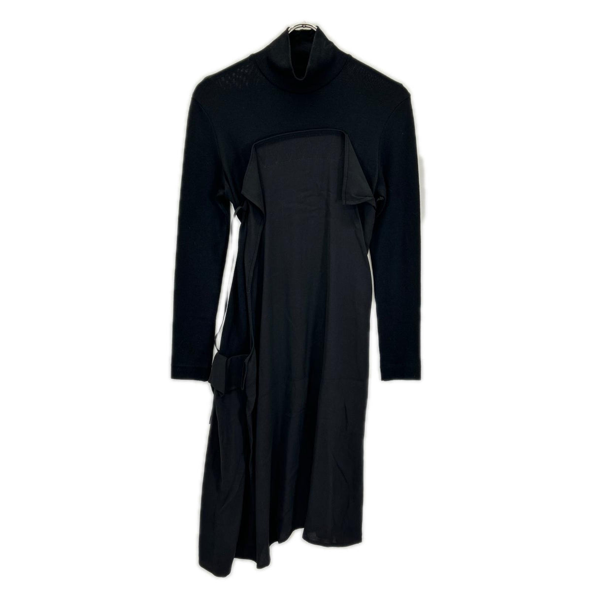 YOHJI YAMAMOTO +NOIR ヨウジヤマモトプリュスノアール NX-D07-80 ブラック デザイン ワンピース ワンピース