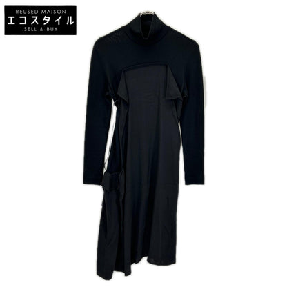 YOHJI YAMAMOTO +NOIR ヨウジヤマモトプリュスノアール NX-D07-80 ブラック デザイン ワンピース ワンピース