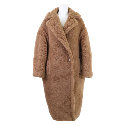 Max Mara マックスマーラ 【美品/国内正規】101606296 キャメルｘシルク テディベア アイコン コート