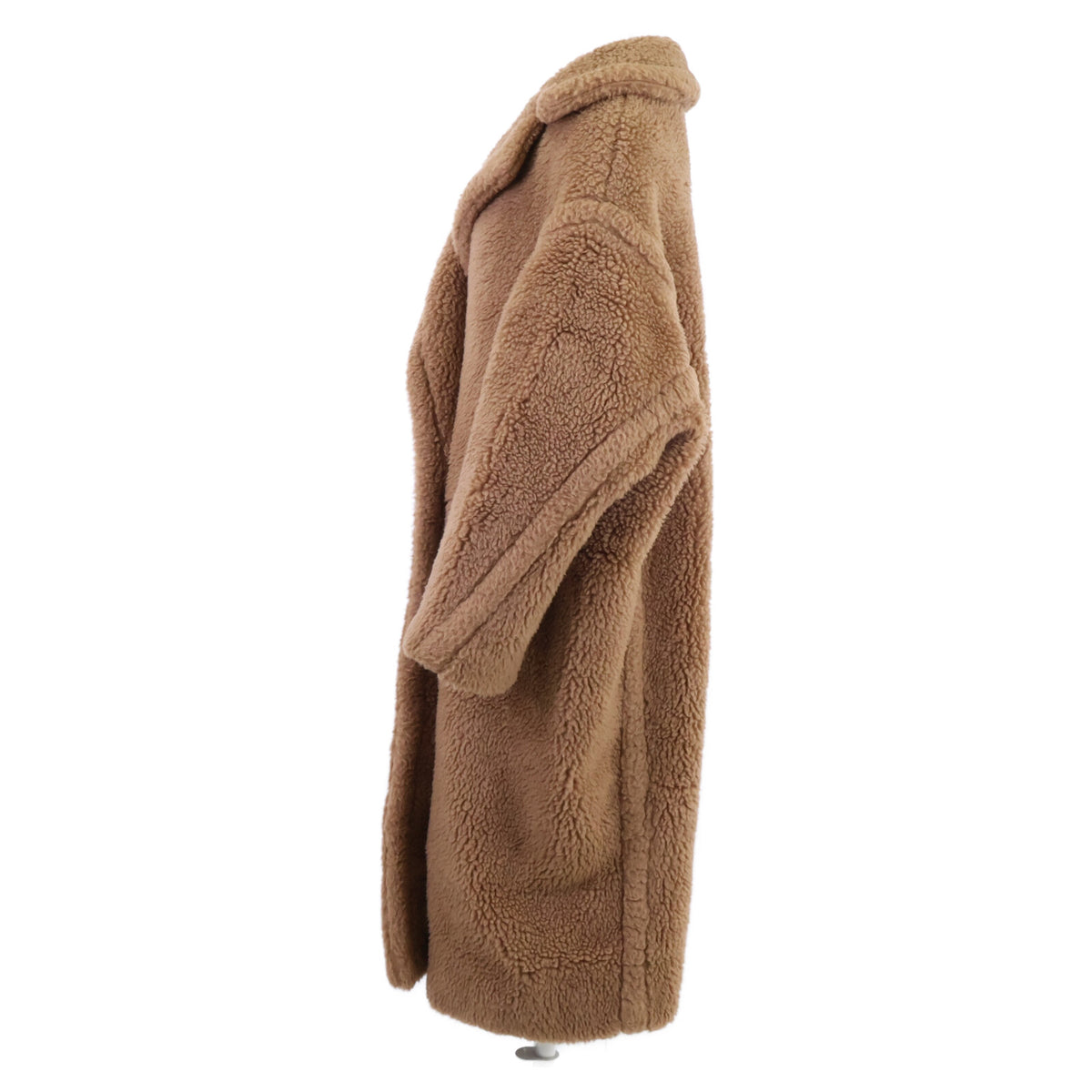 Max Mara マックスマーラ 【美品/国内正規】101606296 キャメルｘシルク テディベア アイコン コート
