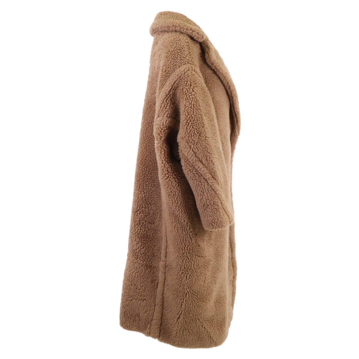 Max Mara マックスマーラ 【美品/国内正規】101606296 キャメルｘシルク テディベア アイコン コート