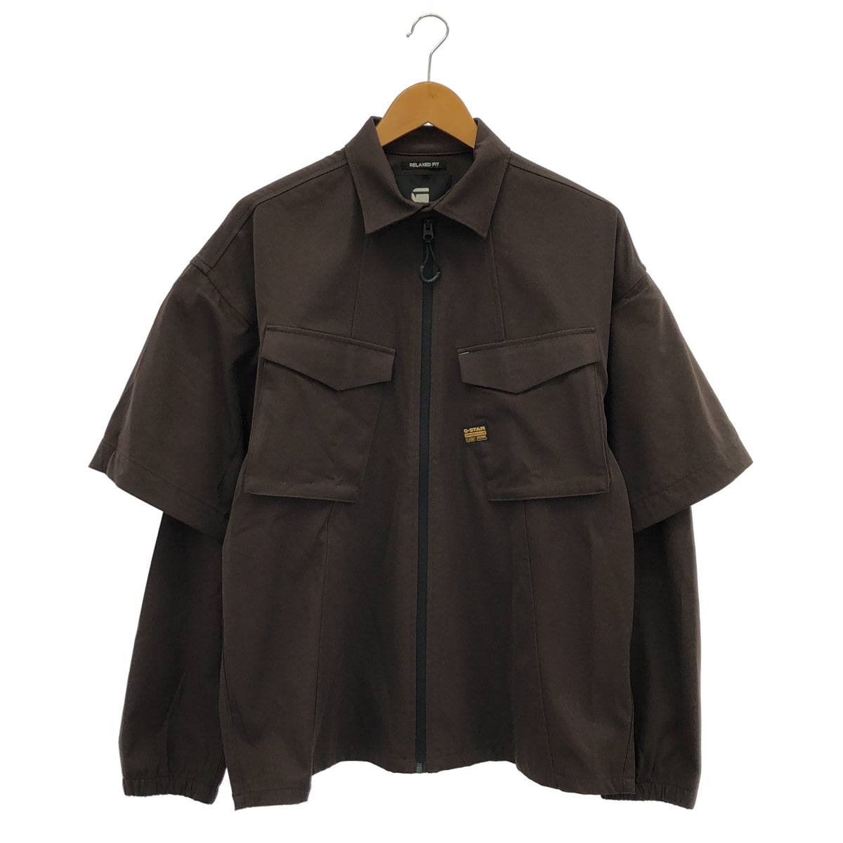 G-STAR RAW ジースターロゥ ブラウンModular Relaxed Shirt トップス