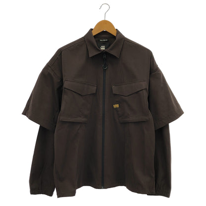 G-STAR RAW ジースターロゥ ブラウンModular Relaxed Shirt トップス