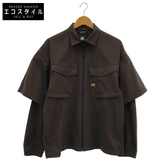 G-STAR RAW ジースターロゥ ブラウンModular Relaxed Shirt トップス