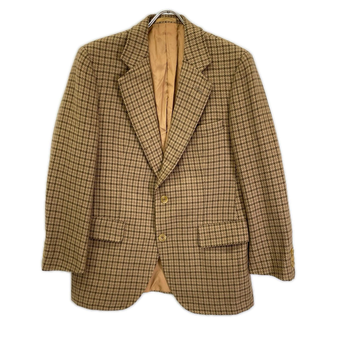BURBERRY バーバリー 80s キャメル ハウンドトゥース テーラード ジャケット ジャケット
