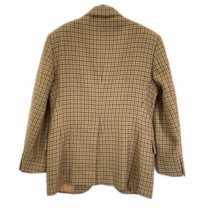 BURBERRY バーバリー 80s キャメル ハウンドトゥース テーラード ジャケット ジャケット