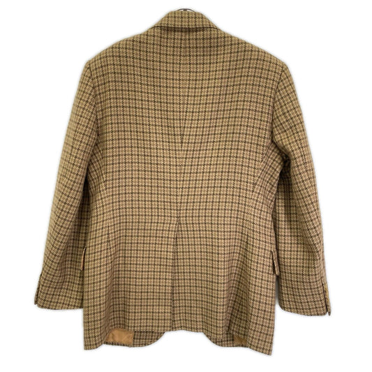 BURBERRY バーバリー 80s キャメル ハウンドトゥース テーラード ジャケット ジャケット