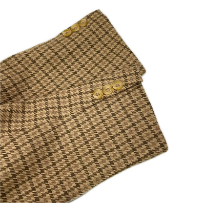BURBERRY バーバリー 80s キャメル ハウンドトゥース テーラード ジャケット ジャケット