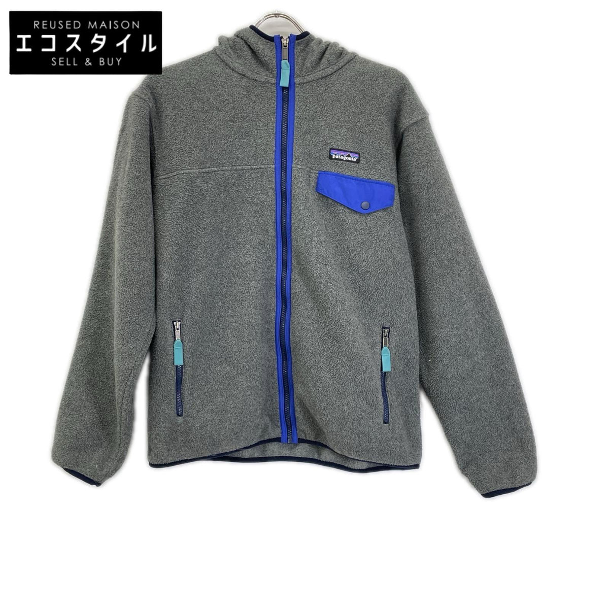 Patagonia パタゴニア 25462 グレー×ブルー シンチラ フリースジャケット ジャケット