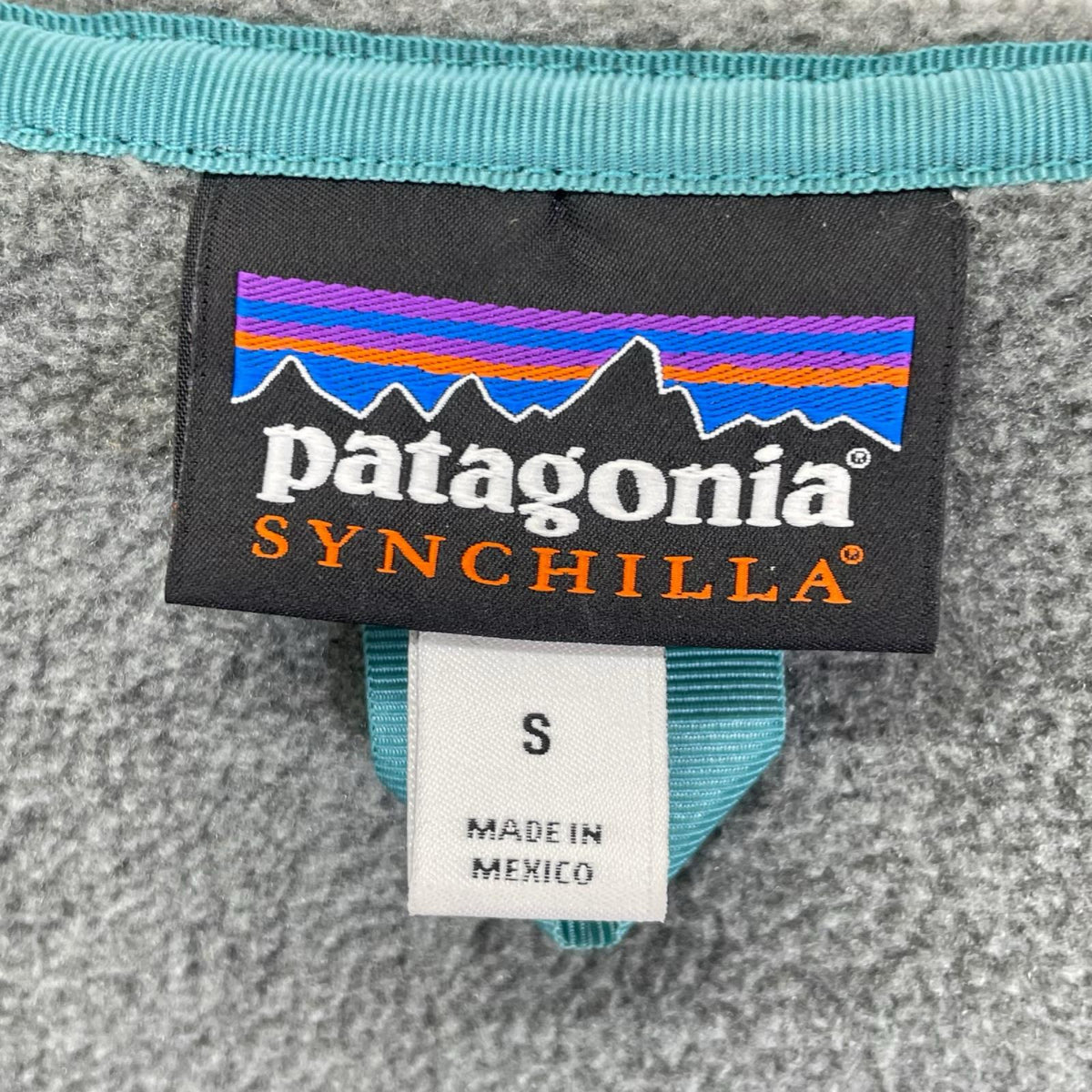 Patagonia パタゴニア 25462 グレー×ブルー シンチラ フリースジャケット ジャケット