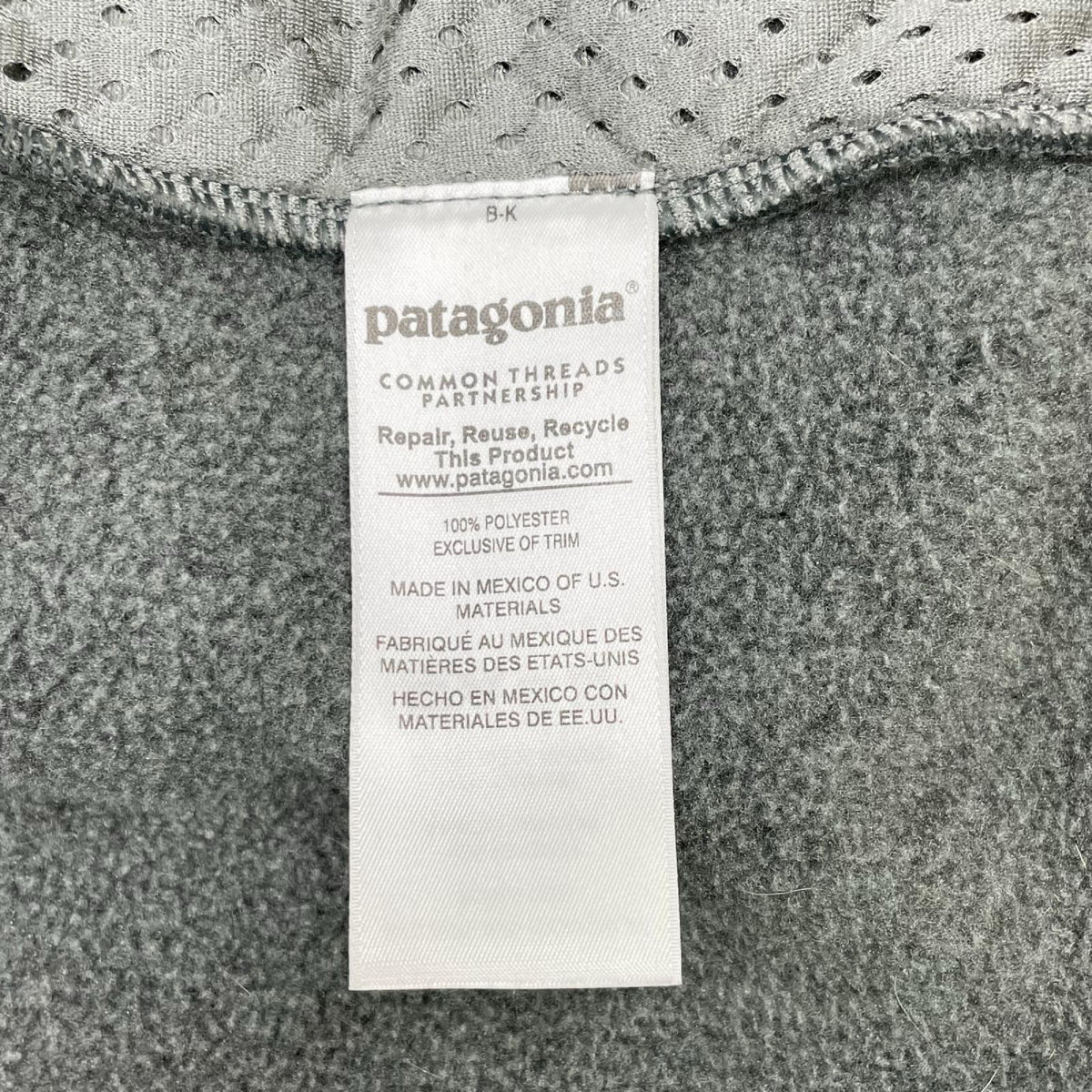 Patagonia パタゴニア 25462 グレー×ブルー シンチラ フリースジャケット ジャケット