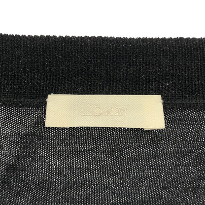 LIDNM リドム グレー W/Si/Ca 18G Crew Cardigan トップス