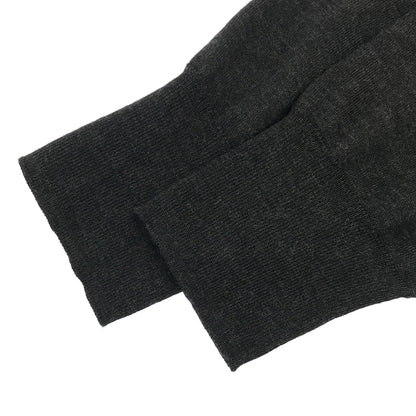 LIDNM リドム グレー W/Si/Ca 18G Crew Cardigan トップス