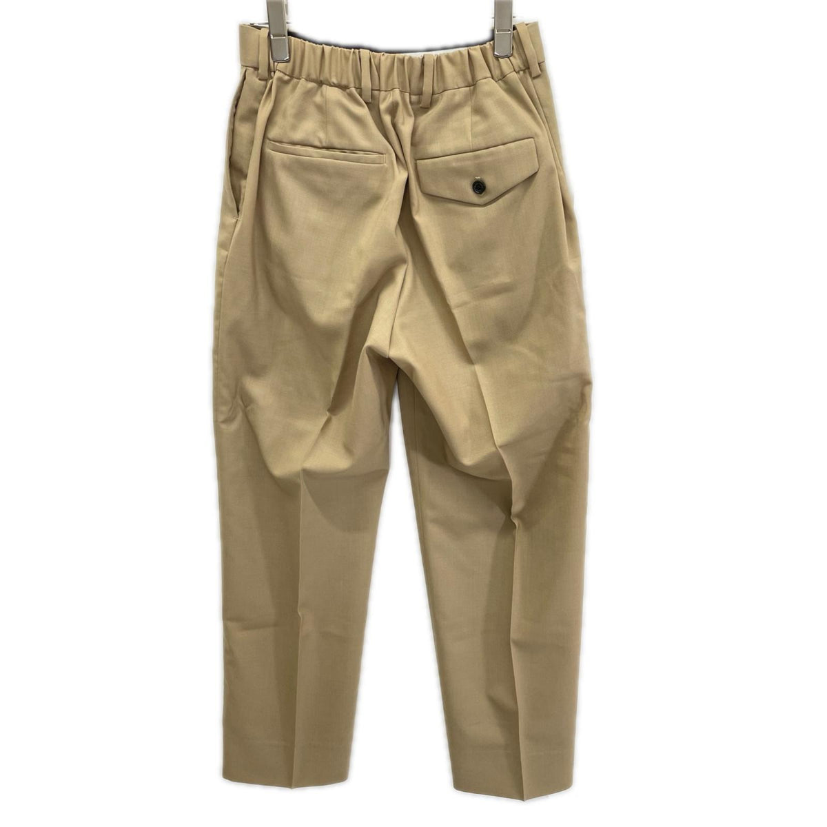 MARKAWARE マーカウエア ベージュ FLAT-FRONT TROUSERS ボトムス