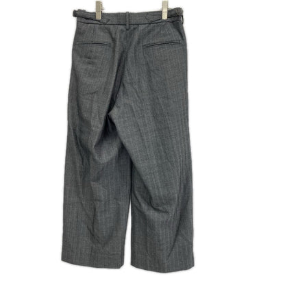 marka マーカ グレー ツイード TWO TUCK BAGGY TROUSERS ボトムス