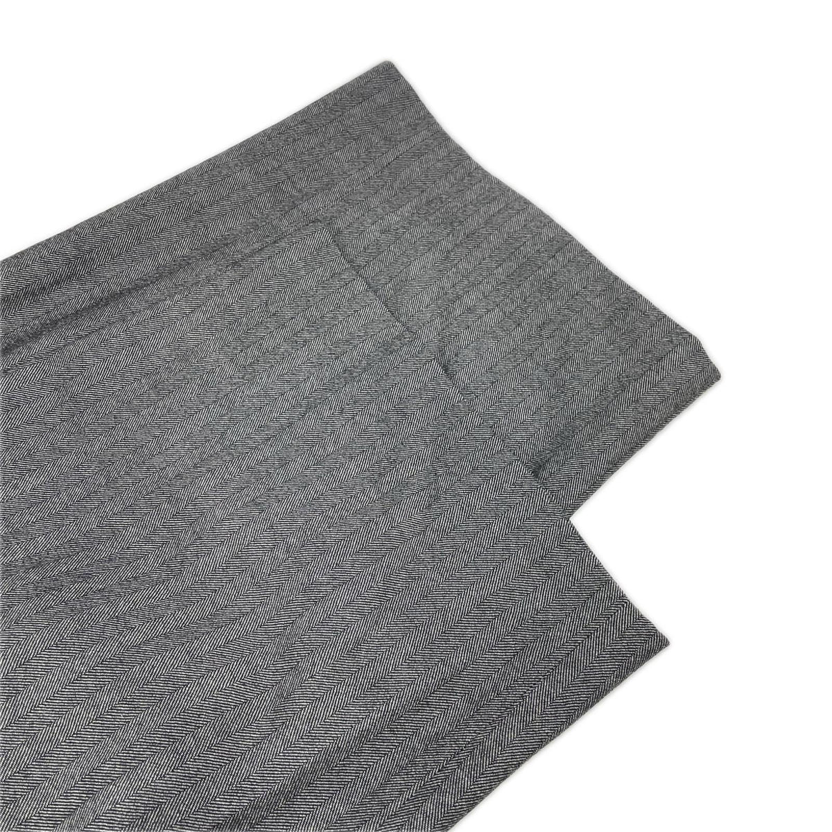 marka マーカ グレー ツイード TWO TUCK BAGGY TROUSERS ボトムス