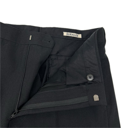 AURALEE オーラリー ブラック LIGHT WOOL MAX GABARDINE SLACKS ボトムス