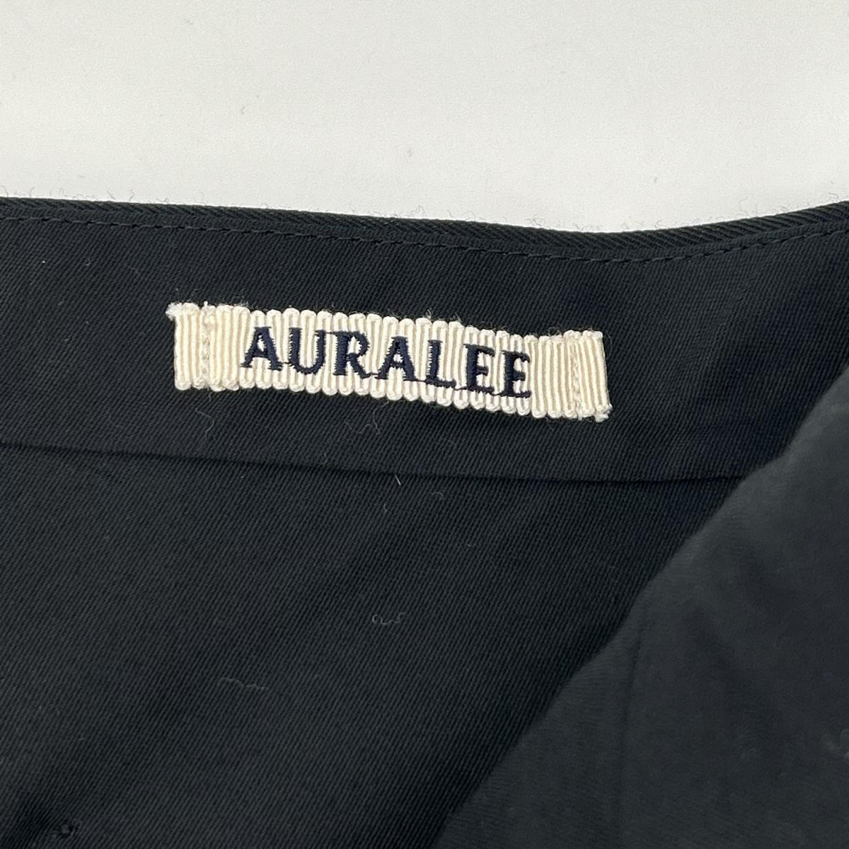 AURALEE オーラリー ブラック LIGHT WOOL MAX GABARDINE SLACKS ボトムス