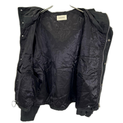 MARKAWARE マーカウエア ブラック シルクショートレインジャケット ジャケット