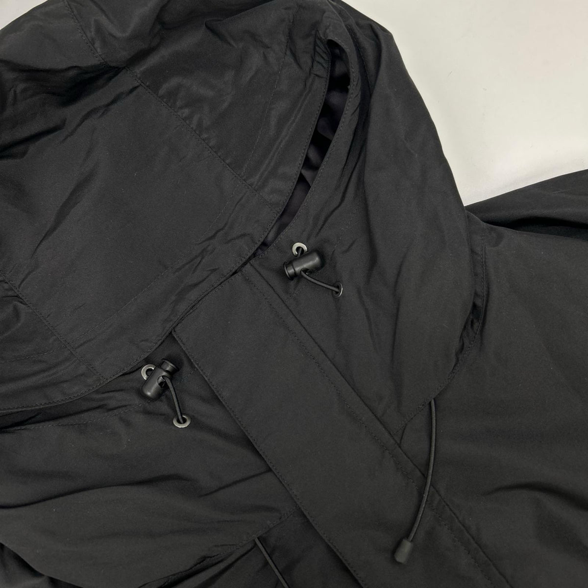 MARKAWARE マーカウエア ブラック シルクショートレインジャケット ジャケット