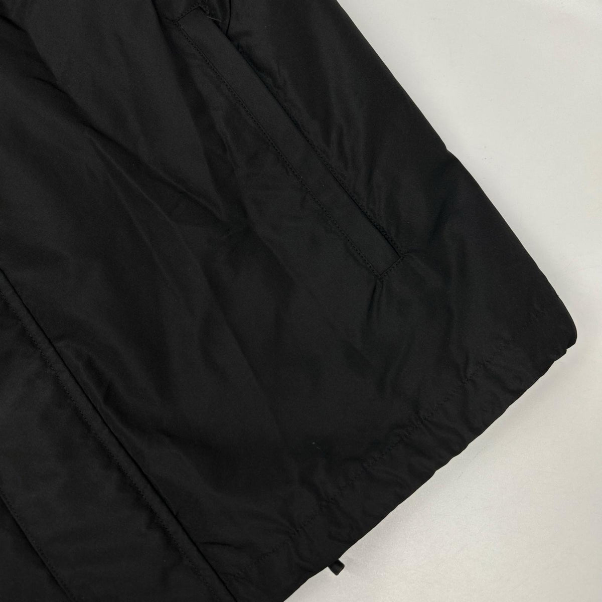 MARKAWARE マーカウエア ブラック シルクショートレインジャケット ジャケット
