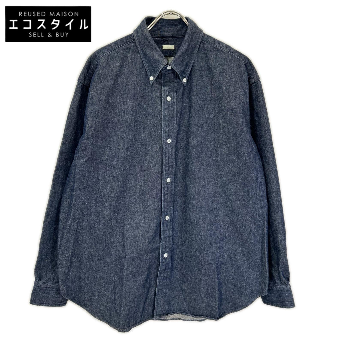 A.PRESSE アプレッセ ブルー BD Denim Shirt トップス