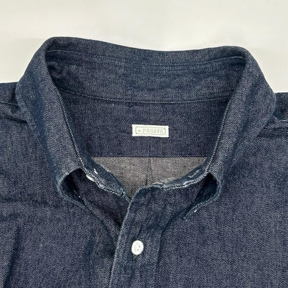 A.PRESSE アプレッセ ブルー BD Denim Shirt トップス