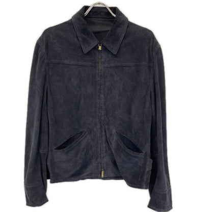 LIDNM リドム ネイビー Goat Suede Sports JKT ジャケット