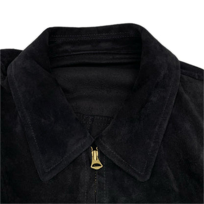 LIDNM リドム ネイビー Goat Suede Sports JKT ジャケット