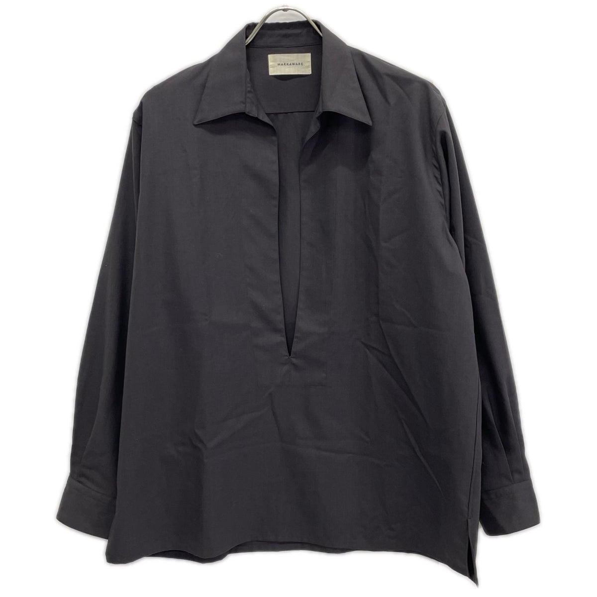 MARKAWARE マーカウエア グレー ORGANIC WOOL 2/80 TROPICAL VAREUSE SHIRT トップス