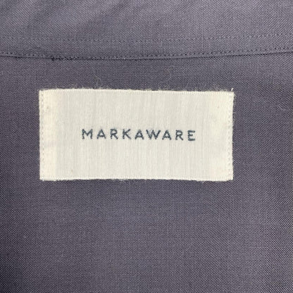 MARKAWARE マーカウエア グレー ORGANIC WOOL 2/80 TROPICAL VAREUSE SHIRT トップス