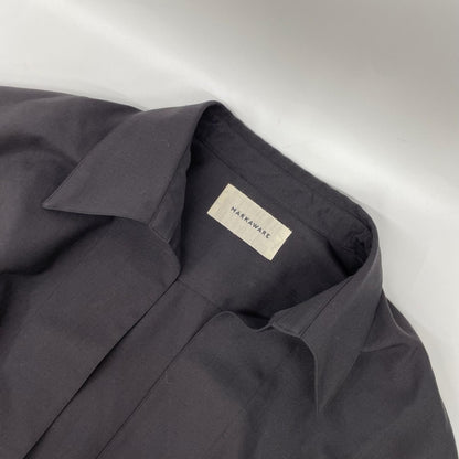 MARKAWARE マーカウエア グレー ORGANIC WOOL 2/80 TROPICAL VAREUSE SHIRT トップス