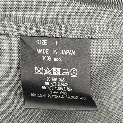 MARKAWARE マーカウエア グリーン ORGANIC WOOL 2/80 TROPICAL VAREUSE SHIRT トップス
