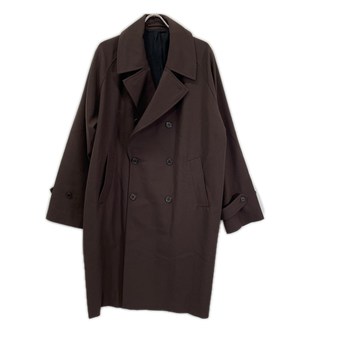 MARKAWARE マーカウエア ブラウン RAGLAN MAC COAT ORGANIC WOOL TROPICAL コート