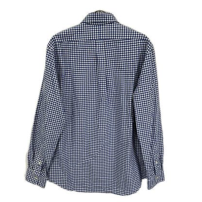 POLObyRalphLauren ポロラルフローレン ネイビー クラシックフィット ギンガムチェック オックスフォードシャツ トップス