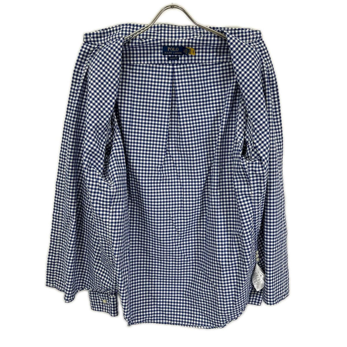 POLObyRalphLauren ポロラルフローレン ネイビー クラシックフィット ギンガムチェック オックスフォードシャツ トップス