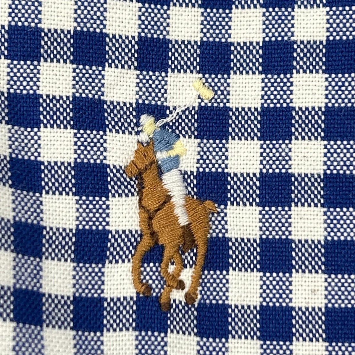 POLObyRalphLauren ポロラルフローレン ネイビー クラシックフィット ギンガムチェック オックスフォードシャツ トップス
