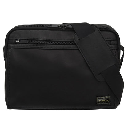 PORTER ポーター アメイズ レザー ショルダーバッグ メンズ ブラック ショルダーバッグ