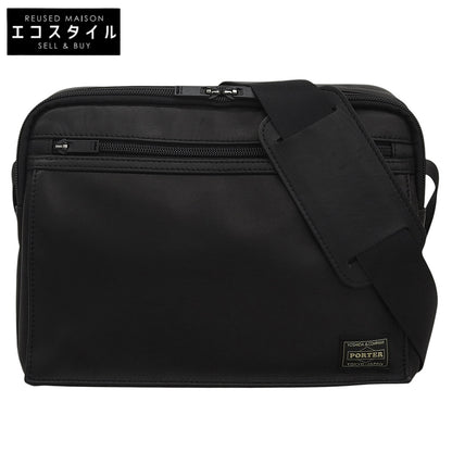 PORTER ポーター アメイズ レザー ショルダーバッグ メンズ ブラック ショルダーバッグ