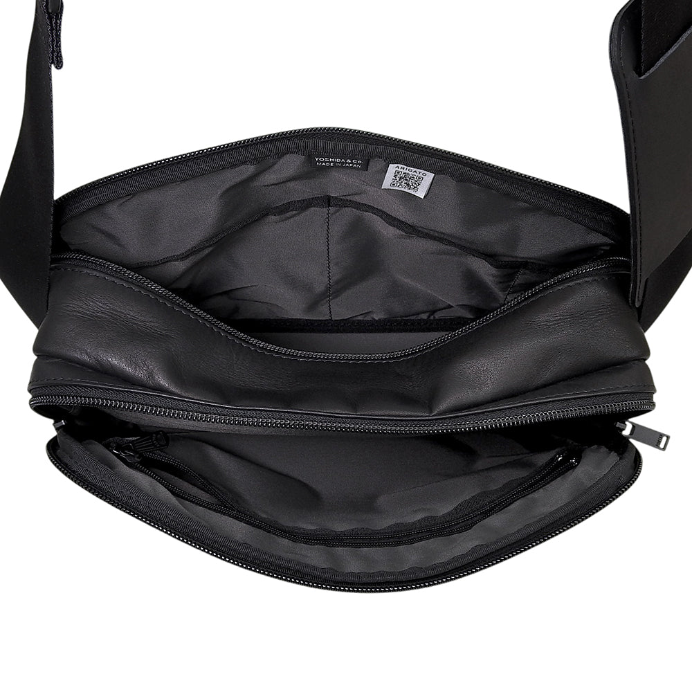 PORTER ポーター アメイズ レザー ショルダーバッグ メンズ ブラック ショルダーバッグ