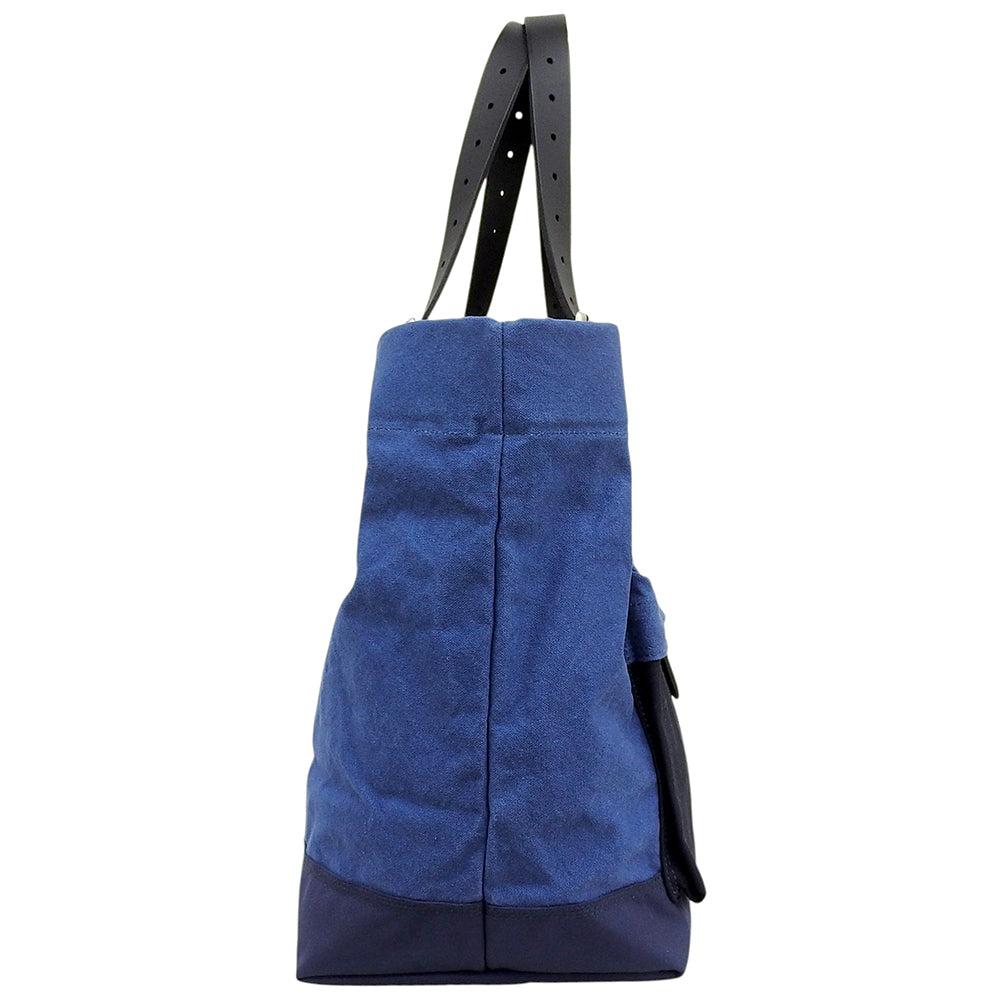 PORTER ポーター 美品 ブリッジ キャンバス コーデュラナイロン トートバッグ メンズ ブルー トートバッグ