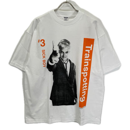 Behind the Scenes ビハインドザシーンズ ホワイト Trainspotting SICK BOY プリント Tシャツ トップス