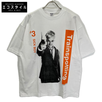 Behind the Scenes ビハインドザシーンズ ホワイト Trainspotting SICK BOY プリント Tシャツ トップス