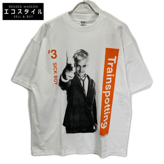 Behind the Scenes ビハインドザシーンズ ホワイト Trainspotting SICK BOY プリント Tシャツ トップス