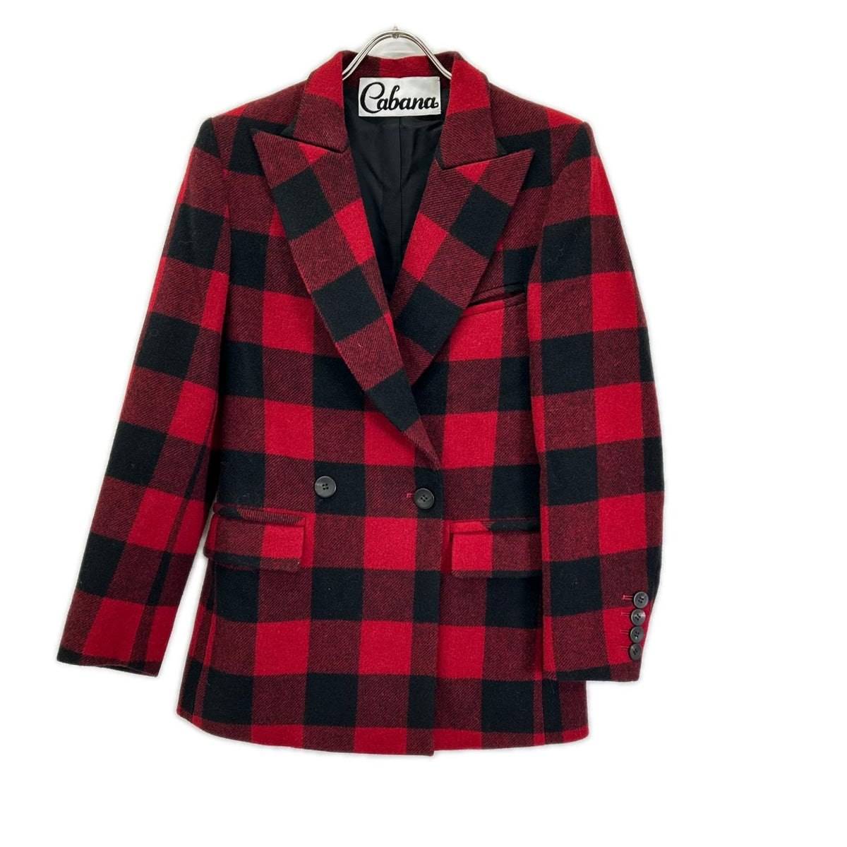Cabana カバナ 18AW-JK02 レッド×ブラック チェック コート ジャケット