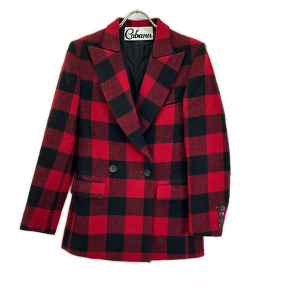 Cabana カバナ 18AW-JK02 レッド×ブラック チェック コート ジャケット
