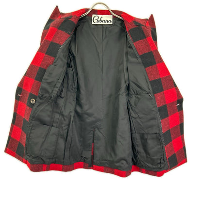 Cabana カバナ 18AW-JK02 レッド×ブラック チェック コート ジャケット