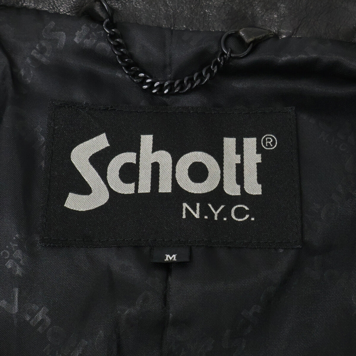 schott ショット 3191064 ブラック 羊革 ダブルブレスト ライダースジャケット ジャケット