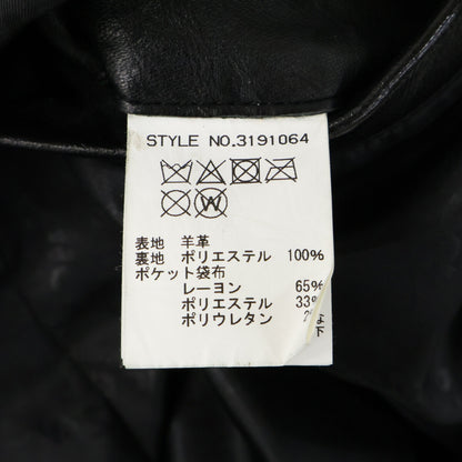 schott ショット 3191064 ブラック 羊革 ダブルブレスト ライダースジャケット ジャケット