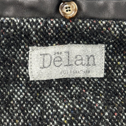 Delan デラン ブラック シープスキン ダブルライダースジャケット ジャケット